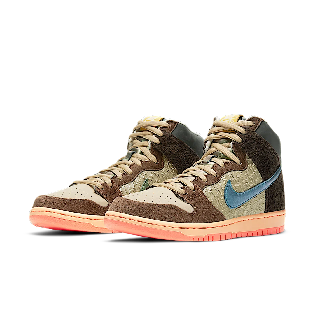 Nike SB Dunk High Concepts Turdunken, Brown/Blue-Orange (DC6887-200)