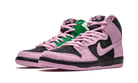 Nike SB Dunk High Invert Celtics, Black/Pink Rise-Lucky Green (CU7349-001)