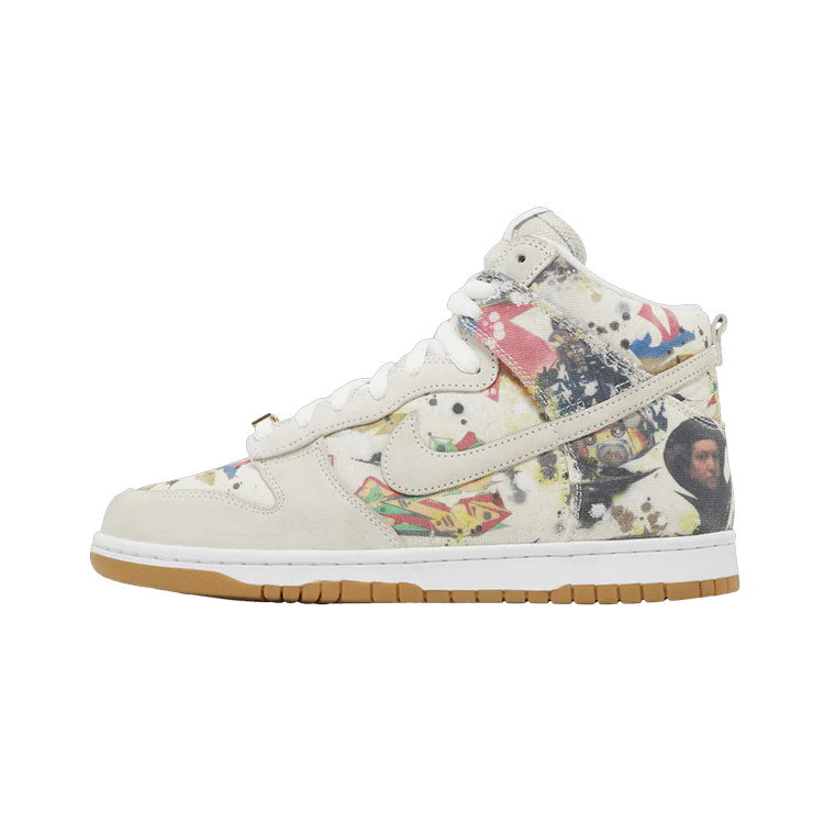 Nike SB Dunk High Supreme Rammellzee, White/White-Multi-Color (FD8779-100)