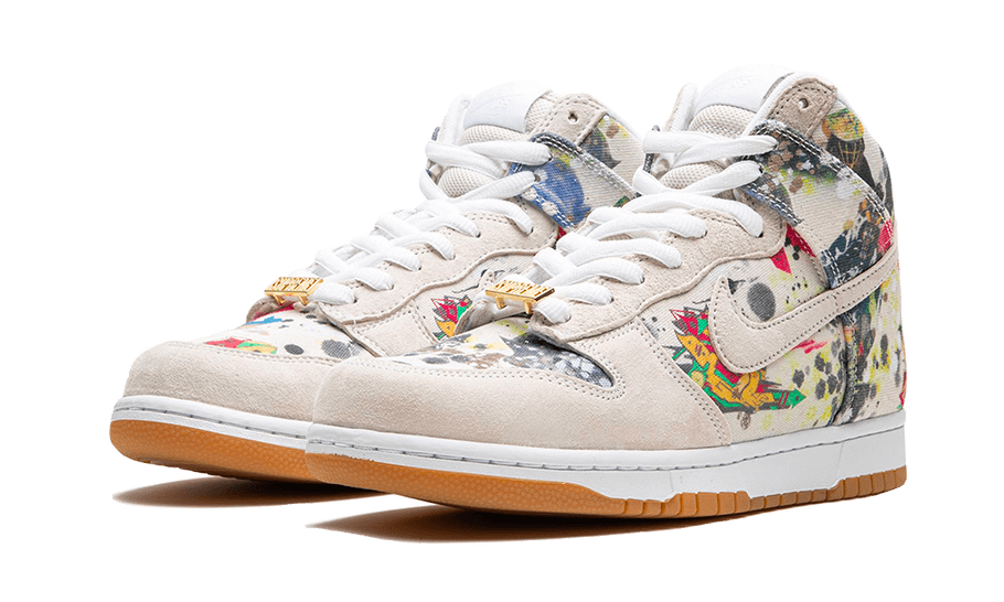 Nike SB Dunk High Supreme Rammellzee, White/White-Multi-Color (FD8779-100)