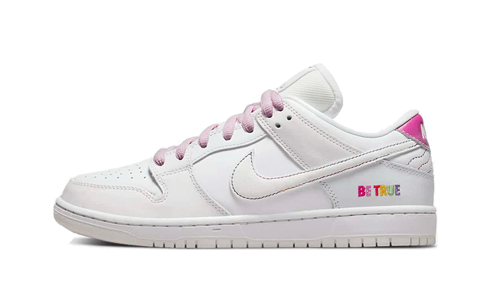 Nike SB Dunk Low Pro Be True, White/Summit White/Rainbow (DR4876-100)