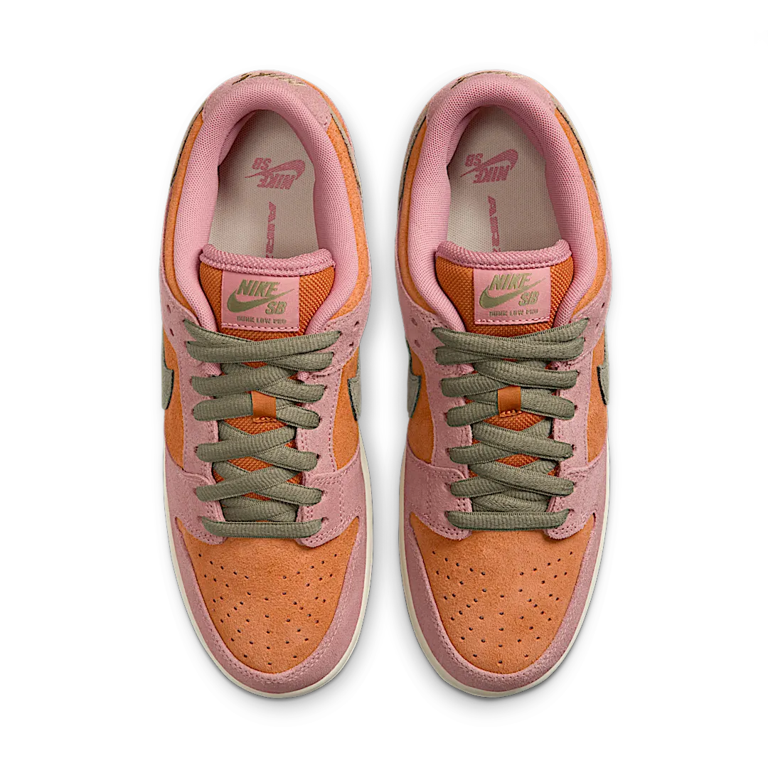 Nike SB Dunk Low Red Stardust, Red Stardust/Neutral Olive-Monarch-Coconut Milk (HJ4135-600)