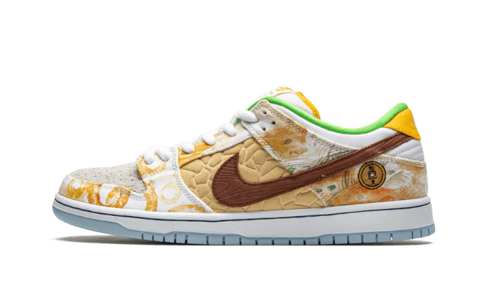 Nike SB Dunk Low Street Hawker (2021), Metallic Copper/Light Silver-Pueblo Brown-Metallic Silver (CV1628-800)