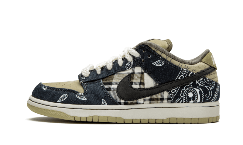 Nike SB Dunk Low Travis Scott, Black/Black-Parachute Beige-Petra Brown (CT5053-001)