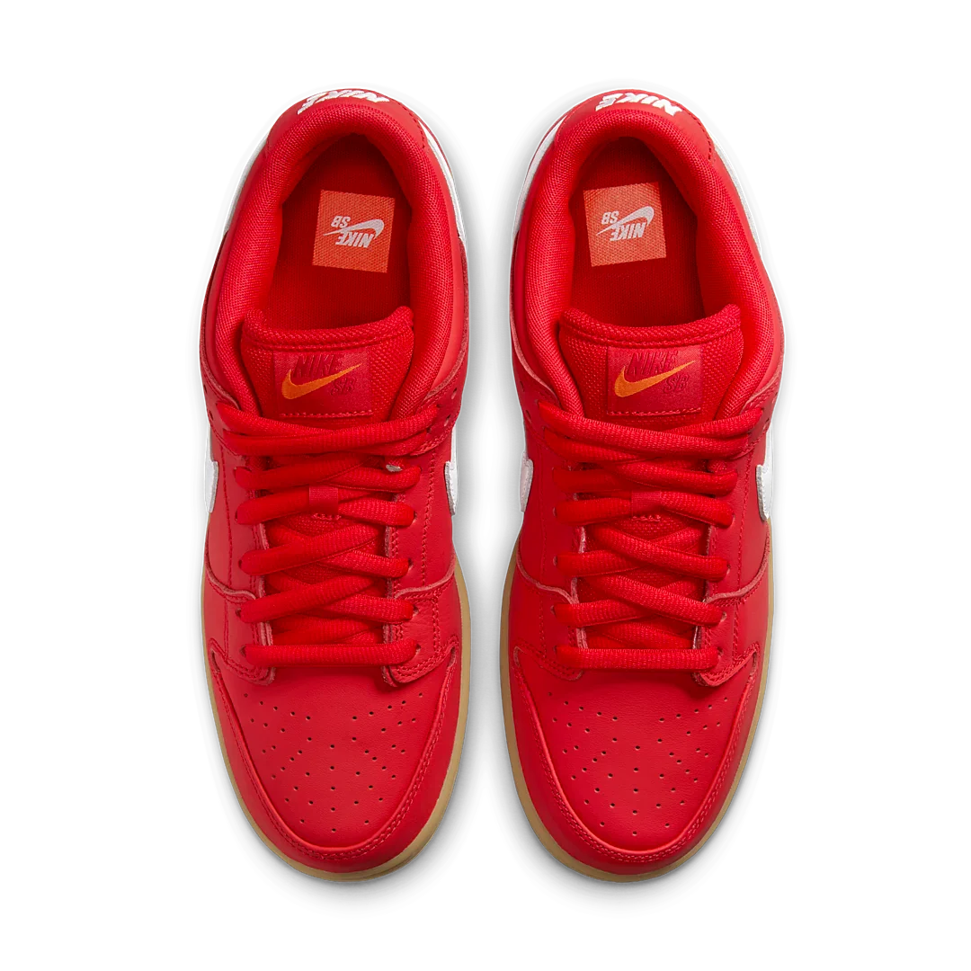 Nike SB Dunk Low University Red Gum, University Red/White/Gum Light Brown/Gym Red (FJ1674-600)