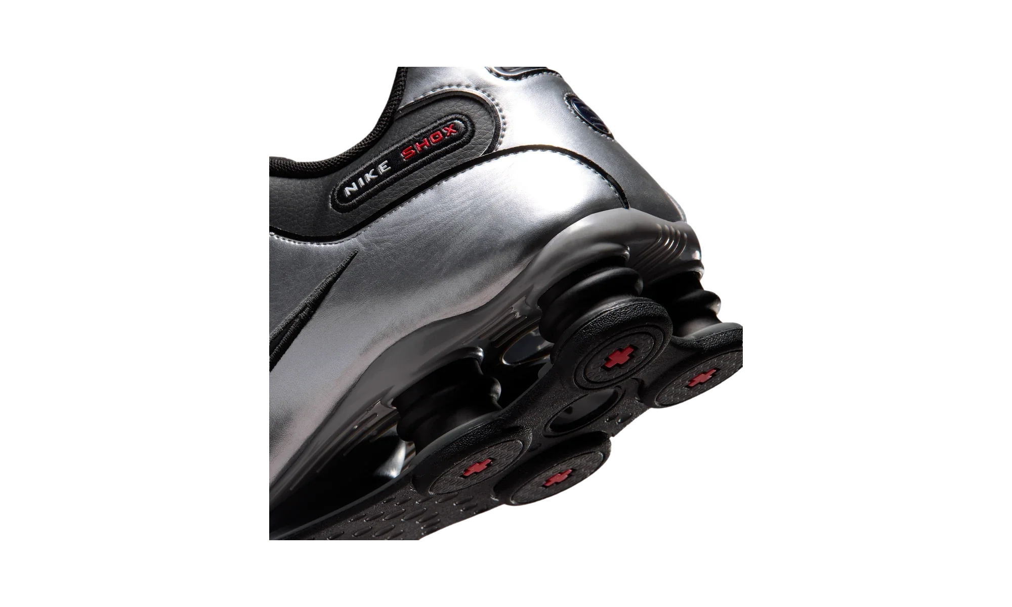 Nike Shox NZ Black Metallic Silver University Red