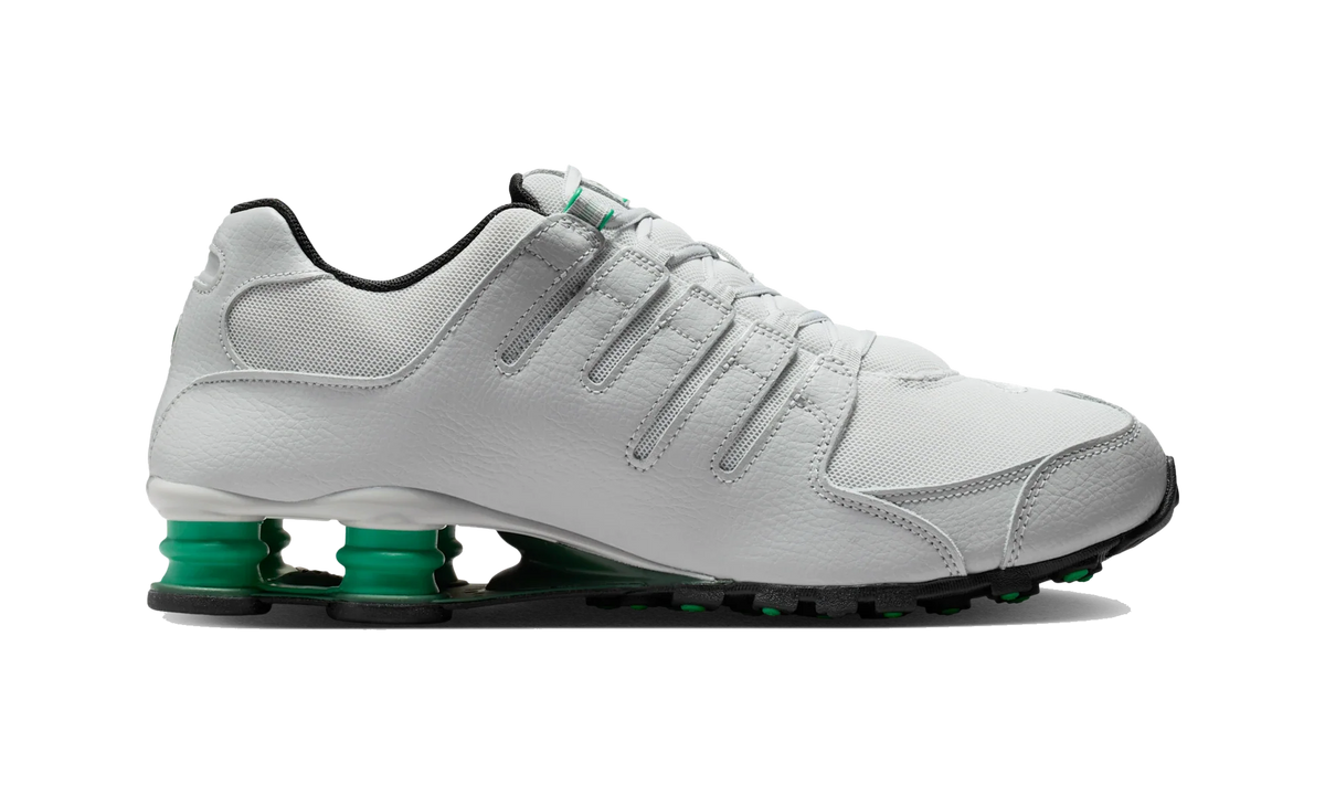 Nike Shox NZ Grey Fog Stadium Green Black