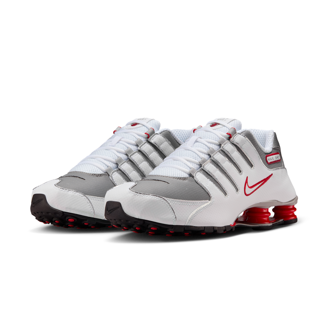 Nike Shox NZ White Red Metallic Silver