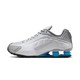 Nike Shox R4 Metallic Silver White Blue Lagoon