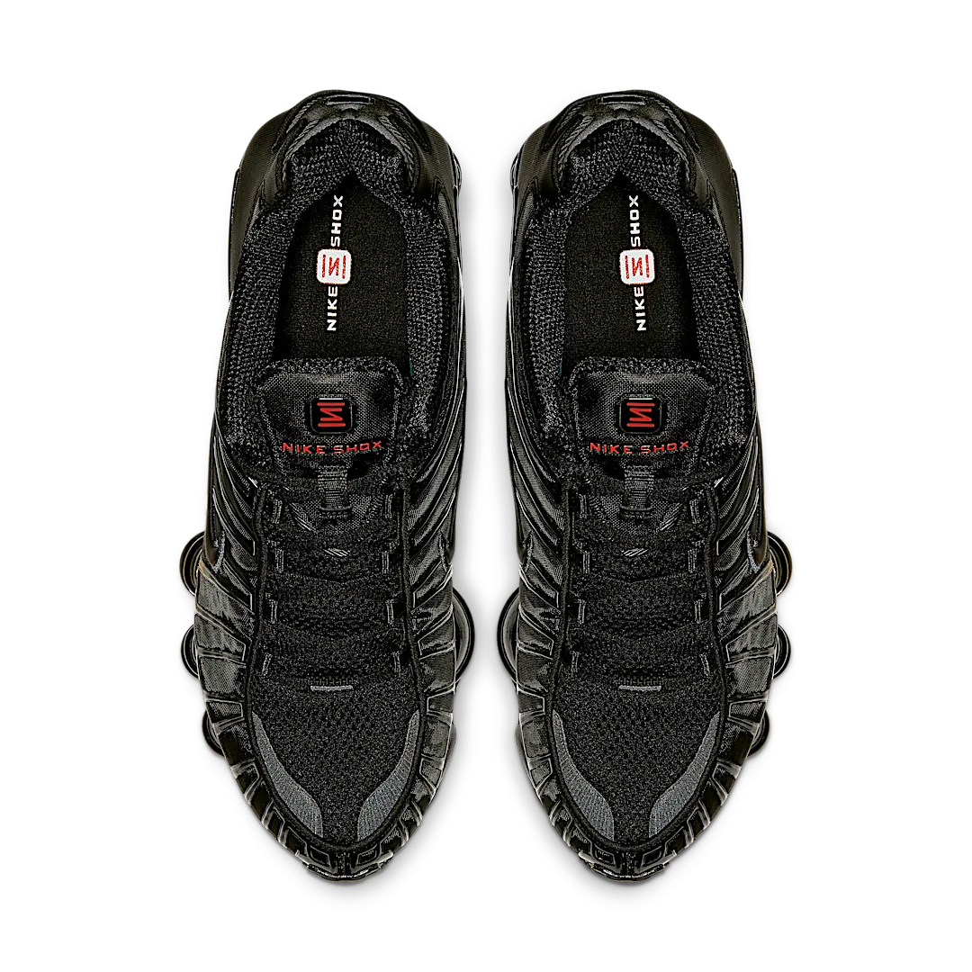 Nike Shox TL Black Metallic Hematite, Black/Black-Metallic Hematite-Max Orange (AV3595-002)