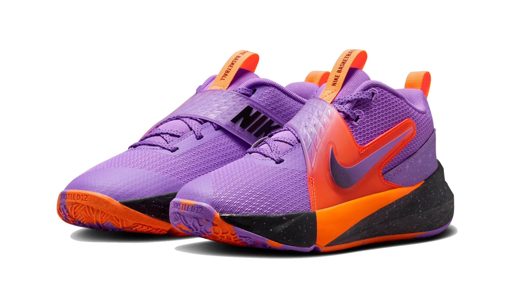 Nike Team Hustle D 12 Bright Violet Total Orange