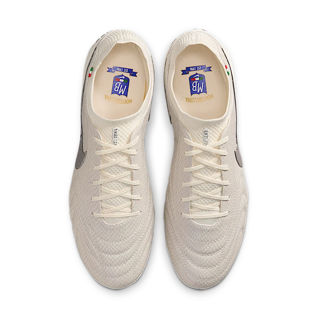 Nike Tiempo Legend 10 Elite Luxe FG Montebelluna Leather White Snakeskin, White/White (FZ1487-100)