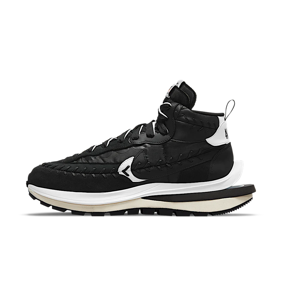 Nike Vaporwaffle sacai Jean Paul Gaultier Black White, Black/Black-White (DH9186-001)