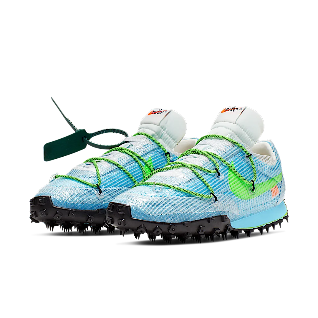 Nike Waffle Racer Off-White Vivid Sky, Vivid Sky/Black-Electric Green (CD8180-400)