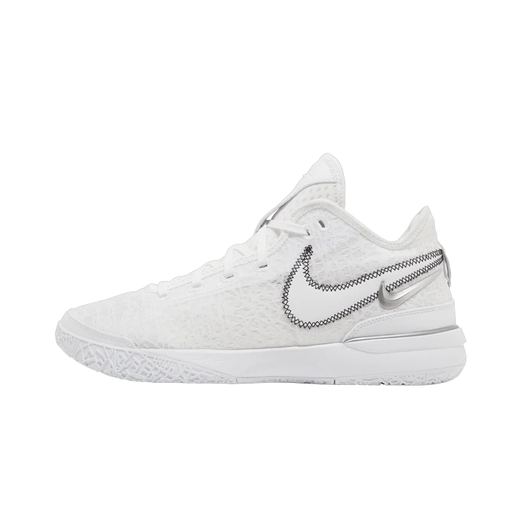Nike Zoom LeBron NXXT Gen White Metallic Silver, White/Metallic Silver/Black (DR8784-101/DR8788-101)