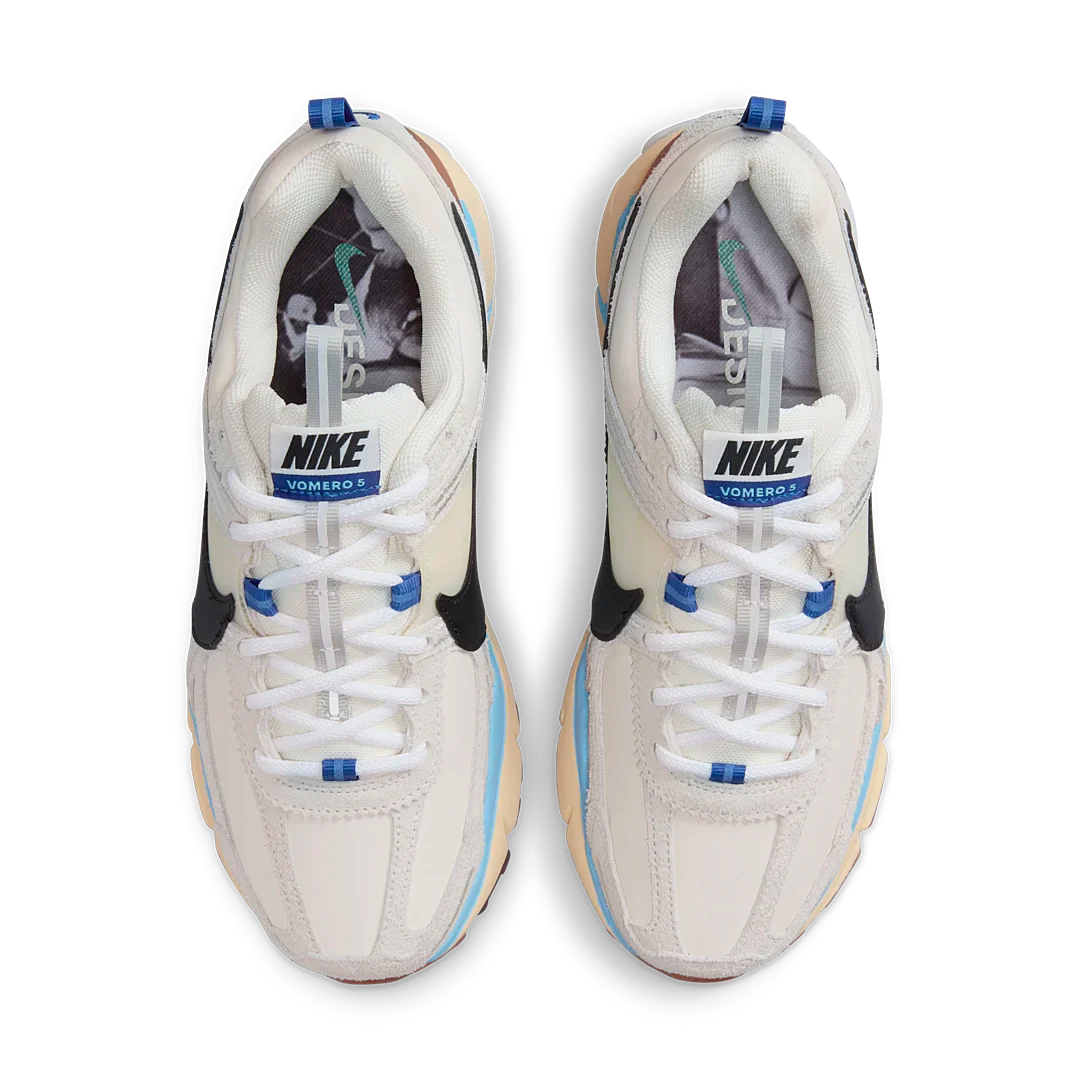 Nike Zoom Vomero 5 Designed by Japan, Pale Ivory/Black-Light Bone-Pale Vanilla-Aquarius Blue (HF4524-111)