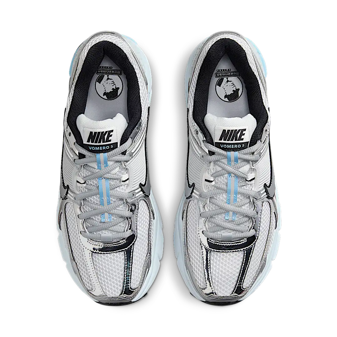 Nike Zoom Vomero 5 Metallic Silver Blue Tint, White/Metallic Silver/Pure Platinum/Blue Tint/Platinum Tint/Black (HF1877-100)