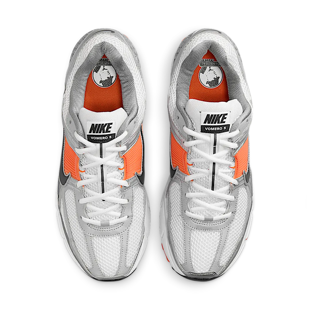 Nike Zoom Vomero 5 Platinum Tint Safety Orange, Platinum Tint/Cool Grey/White/Dark Obsidian/Safety Orange (FJ4151-002)