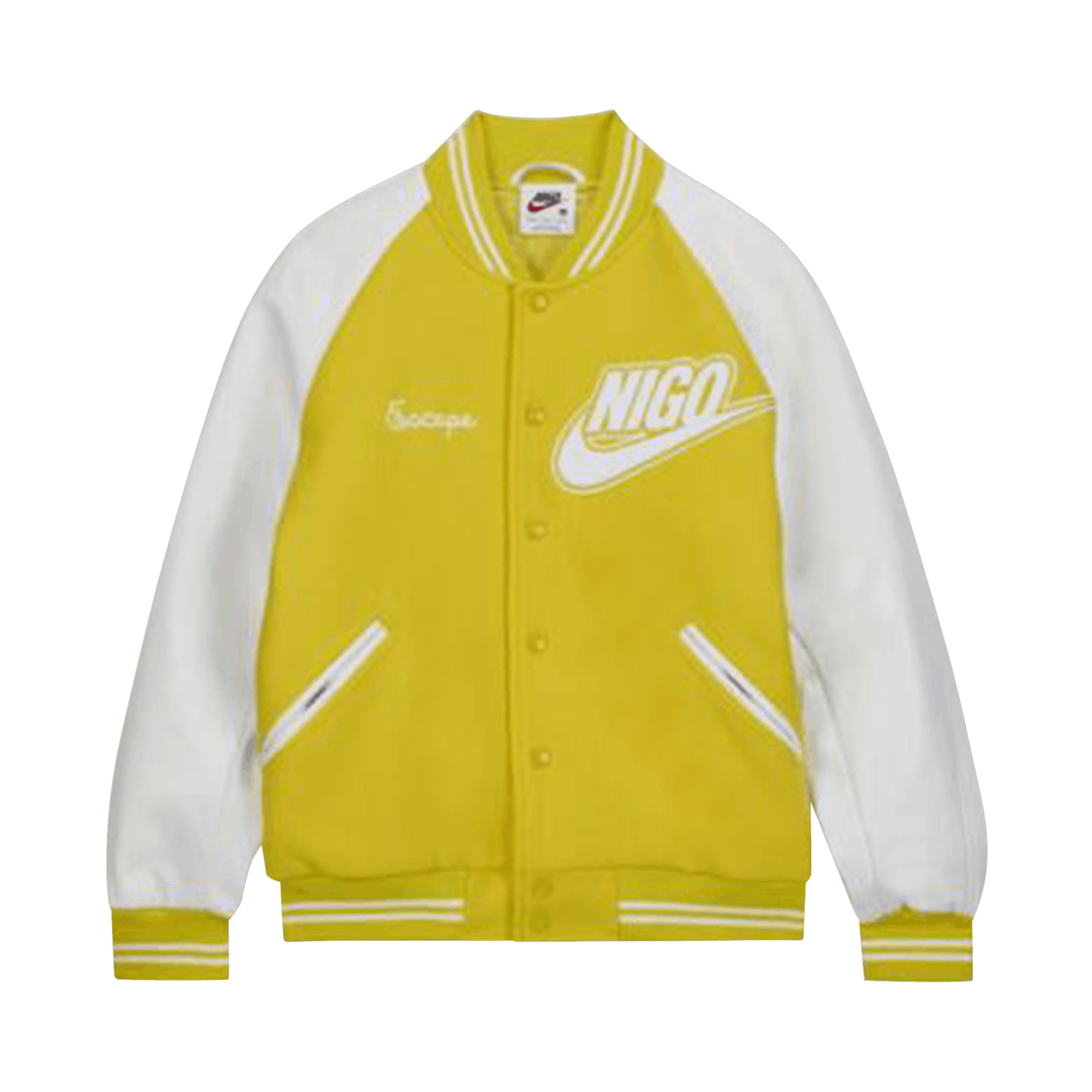 Nike x Nigo NRG Varsity Jacket Yellow, Yellow (FV5670-735)
