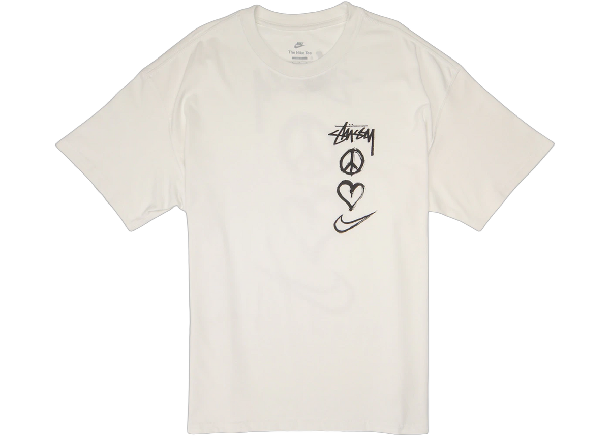 Nike x Stussy Peace, Love, Swoosh T-shirt (US Sizing) White