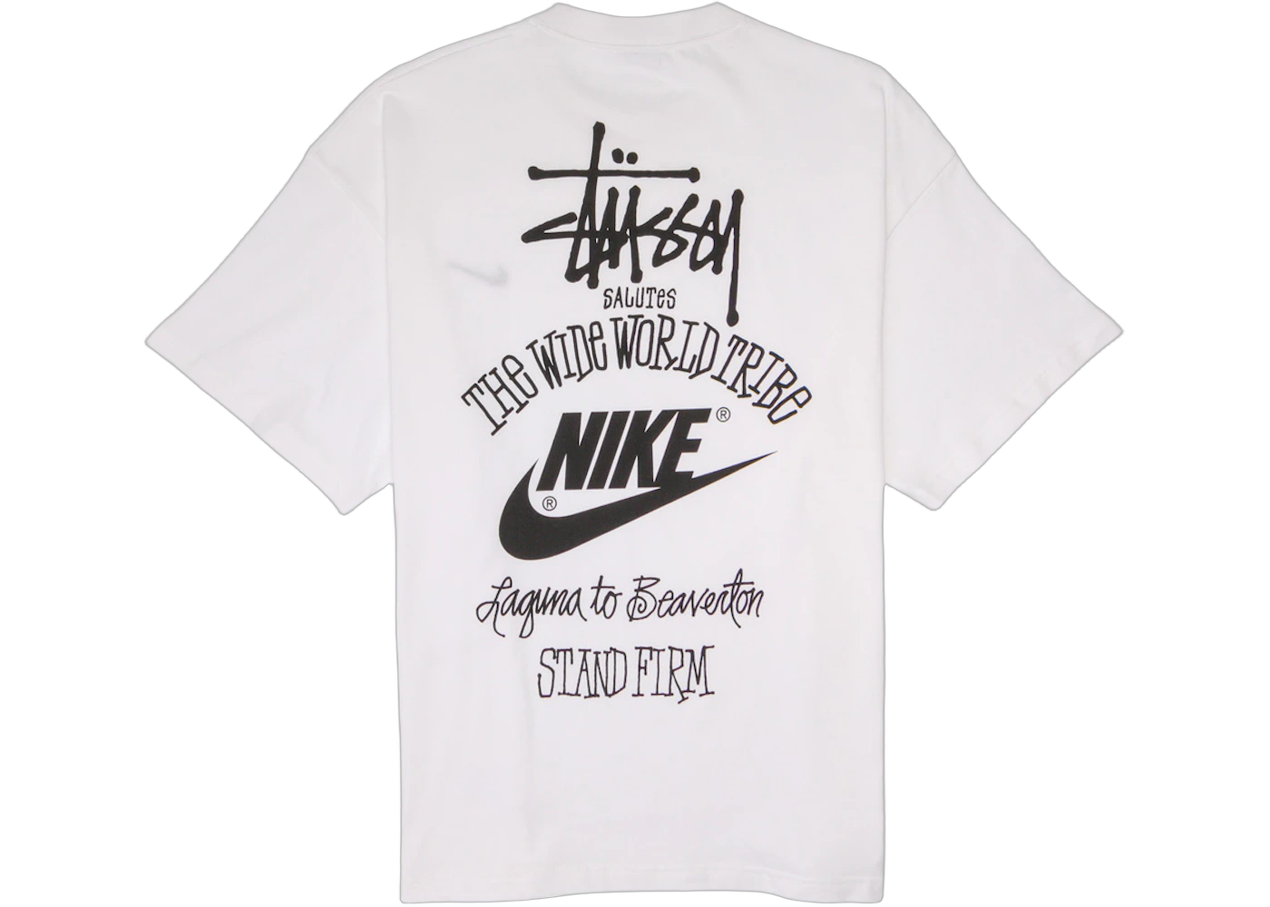 Nike x Stussy The Wide World Tribe T-Shirt White, White (DV1774-100)