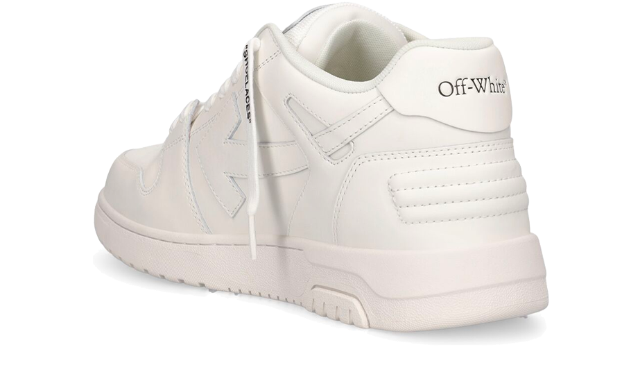 OFF-WHITE Out Of Office OOO Low Tops Triple White