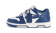 OFF-WHITE Out Of Office OOO Low Tops White Royal Blue