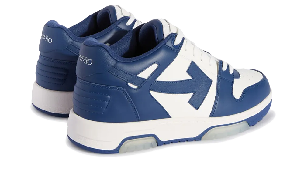 OFF-WHITE Out Of Office OOO Low Tops White Royal Blue