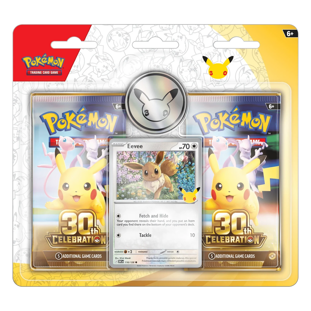 Pokémon TCG 30th Celebration: Eevee 2-Pack Blister