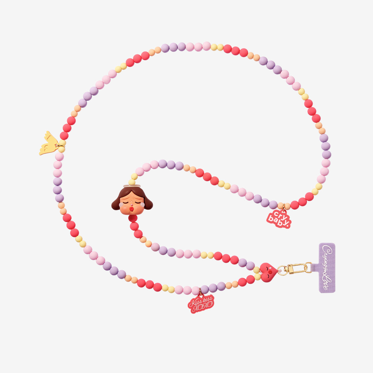 Pop Mart CryBaby Crying For Love Series Phone Charm Sealed Case (6 Blind Box), None (1241104012)