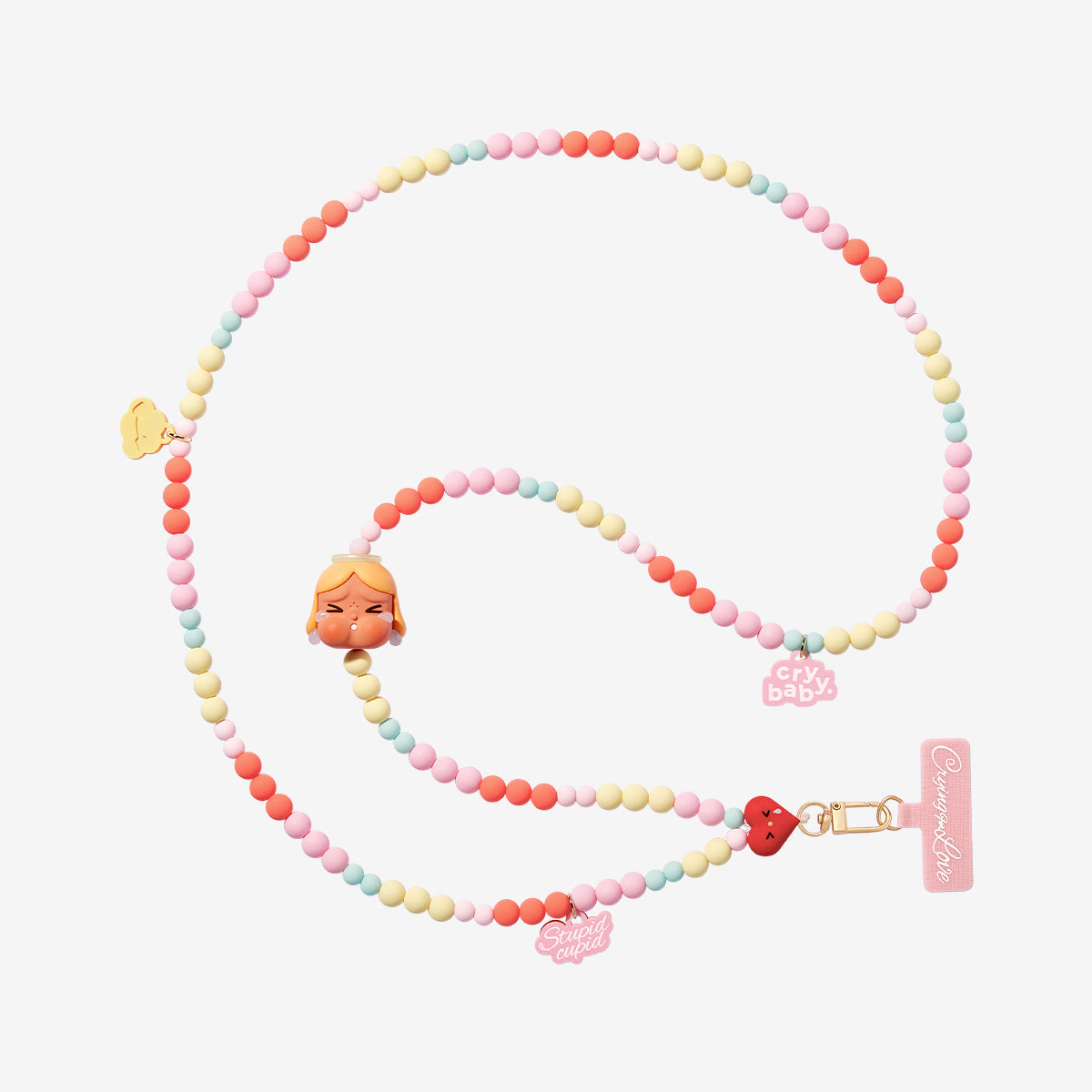 Pop Mart CryBaby Crying For Love Series Phone Charm Sealed Case (6 Blind Box), None (1241104012)