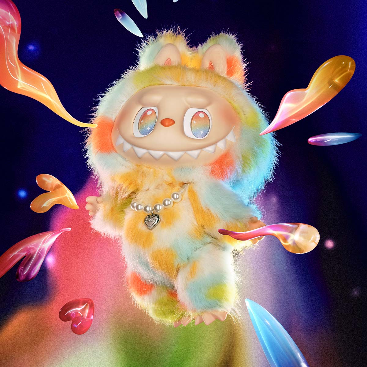 Pop Mart Labubu The Monsters Big into Energy Series Rock The Universe Vinyl Plush Doll