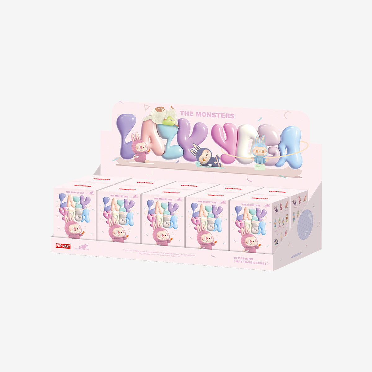 Pop Mart Labubu The Monsters Lazy Yoga Series Figures Blind Box