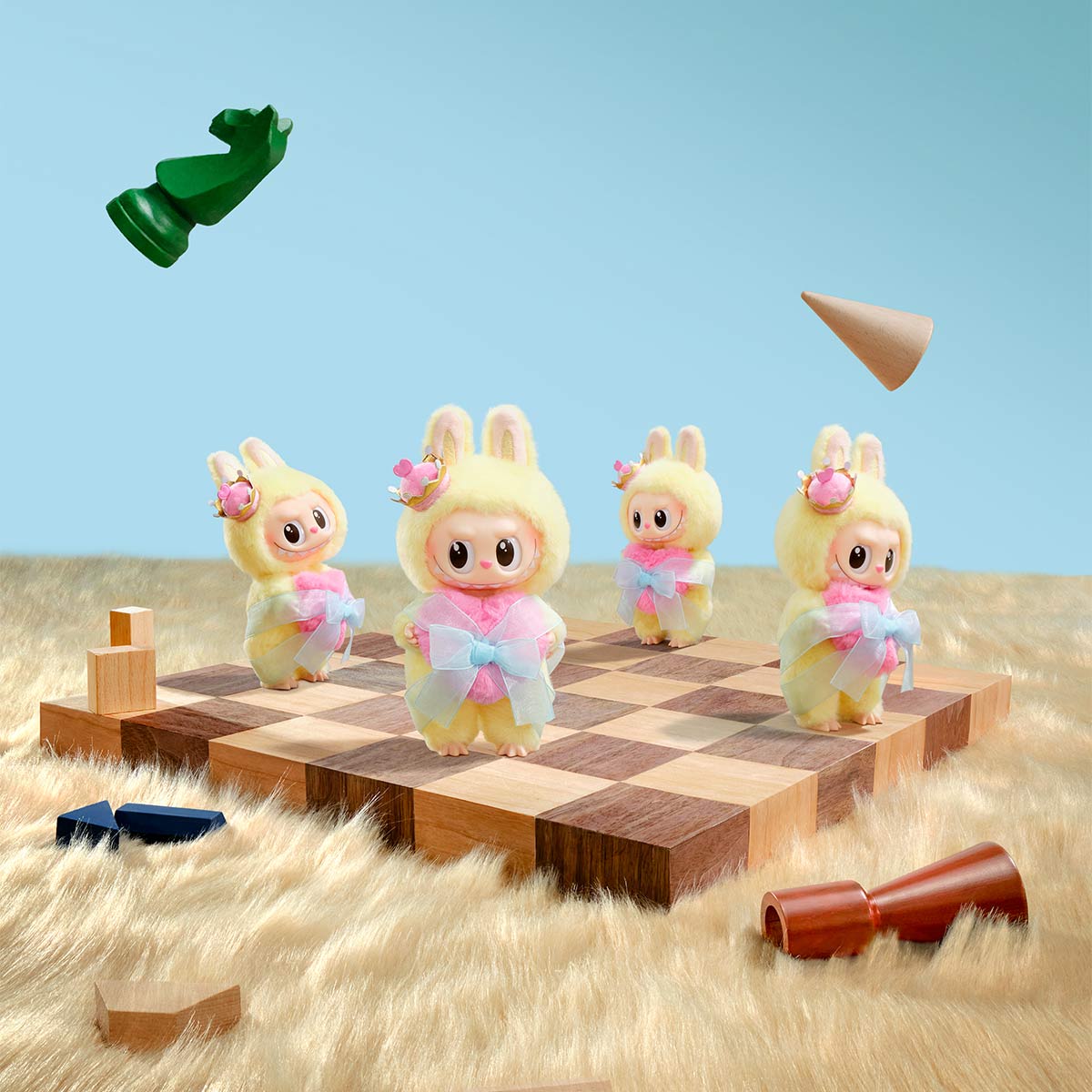 Pop Mart Labubu The Monsters Let's Checkmate Series Vinyl Plush Hanging Card