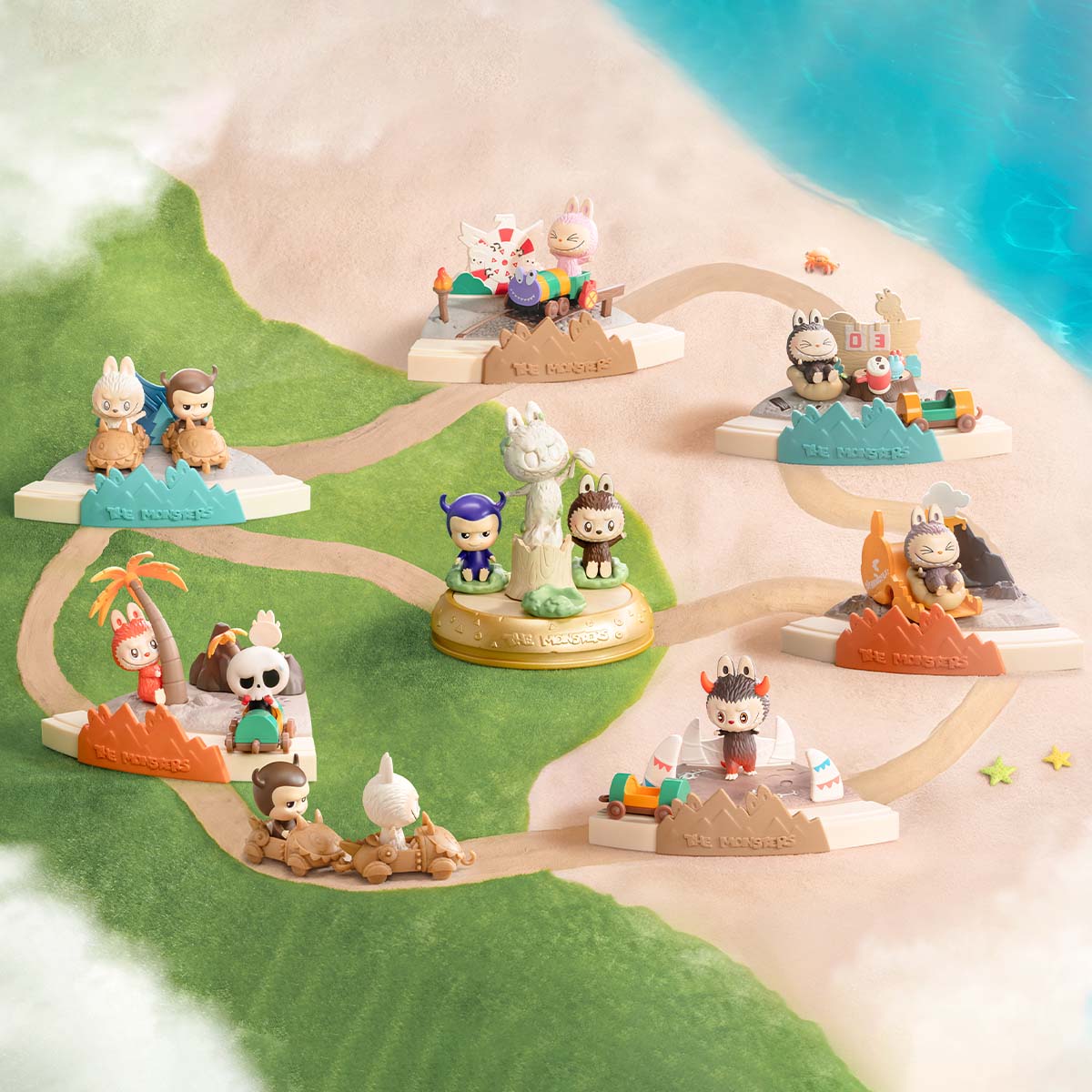Pop Mart Labubu The Monsters Playing Games Series Scene Sets Blind Box