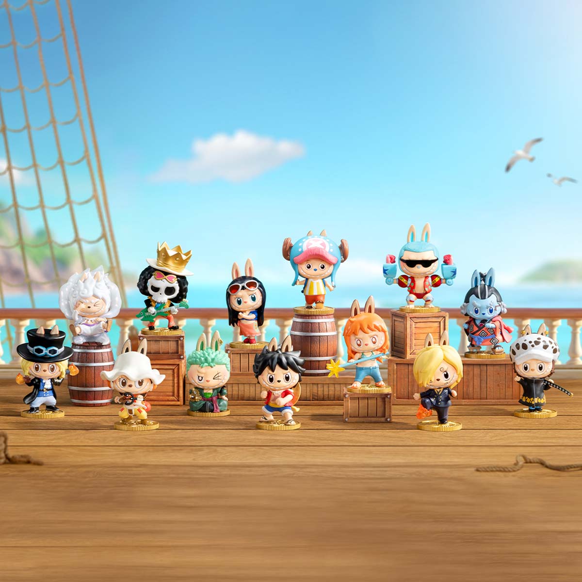 Pop Mart Labubu The Monsters x One Piece Series Figures Blind Box