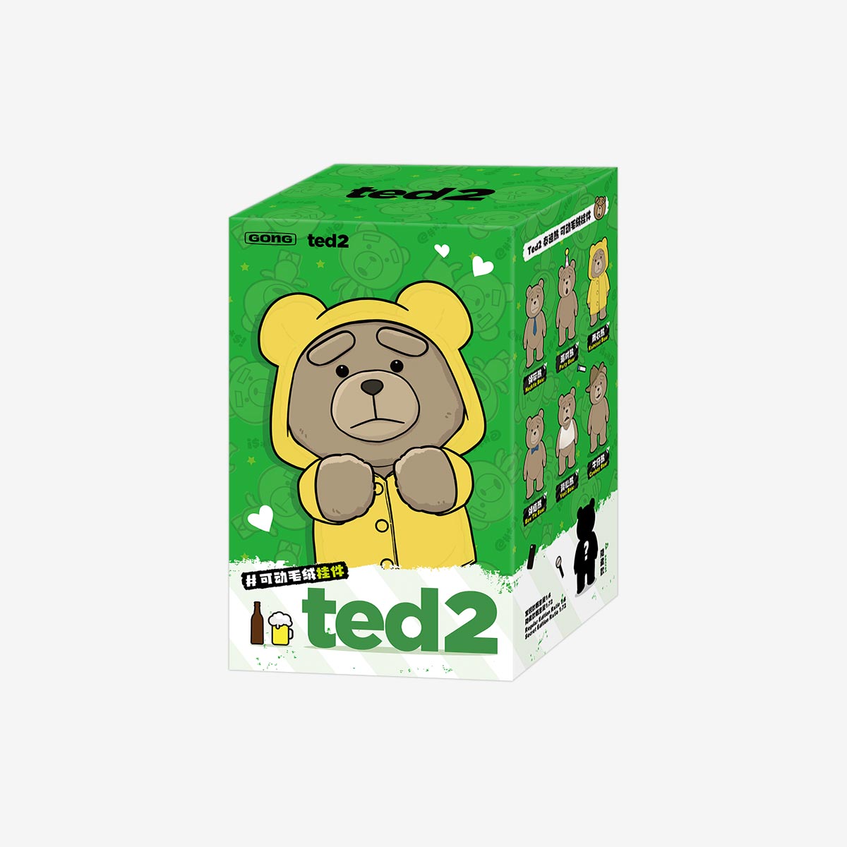 Pop Mart Pop Mart Ted2 Teddy Bear Action Plush Pendant Series Sealed Case (6 Blind Box), None (1240918091)