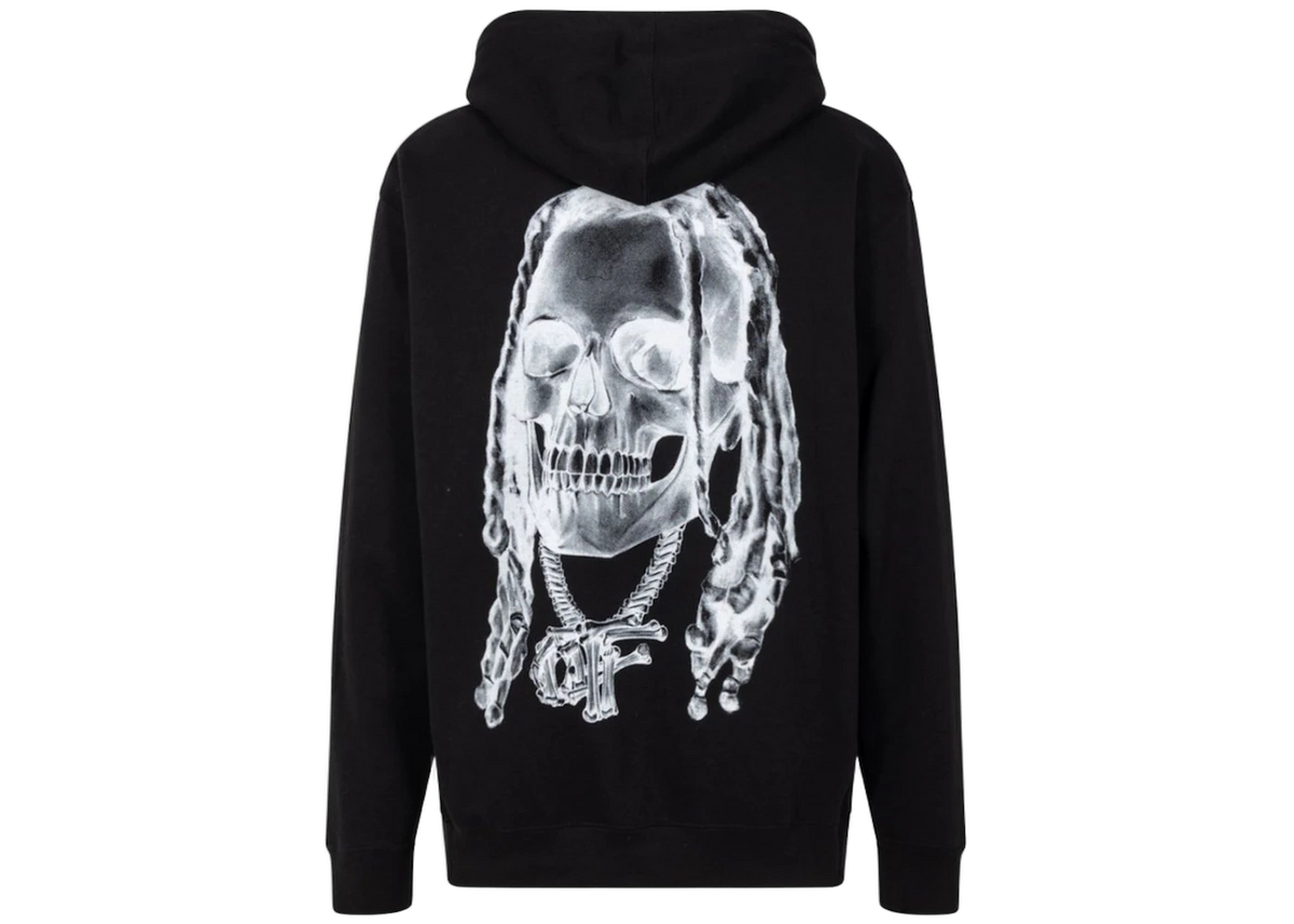 Revenge Durk Bones Hoodie Black