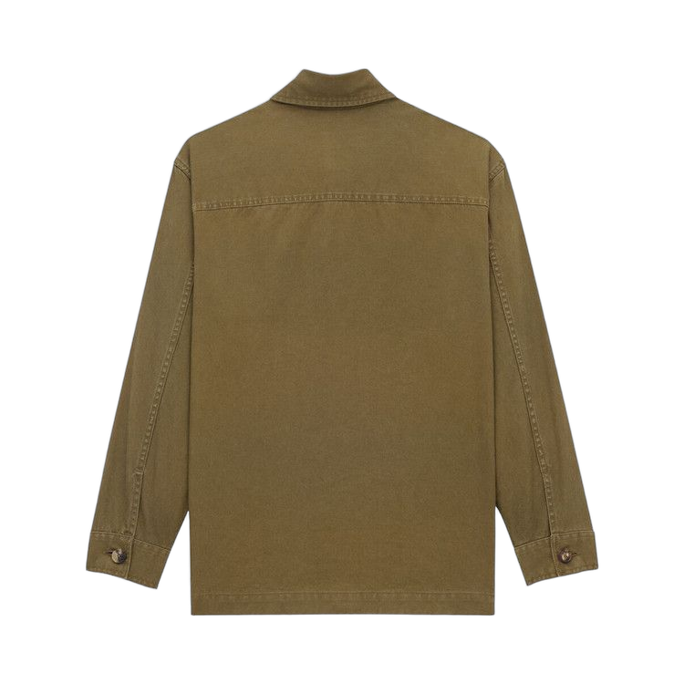 Saint Laurent Solferino Overshirt Vintage Khaki