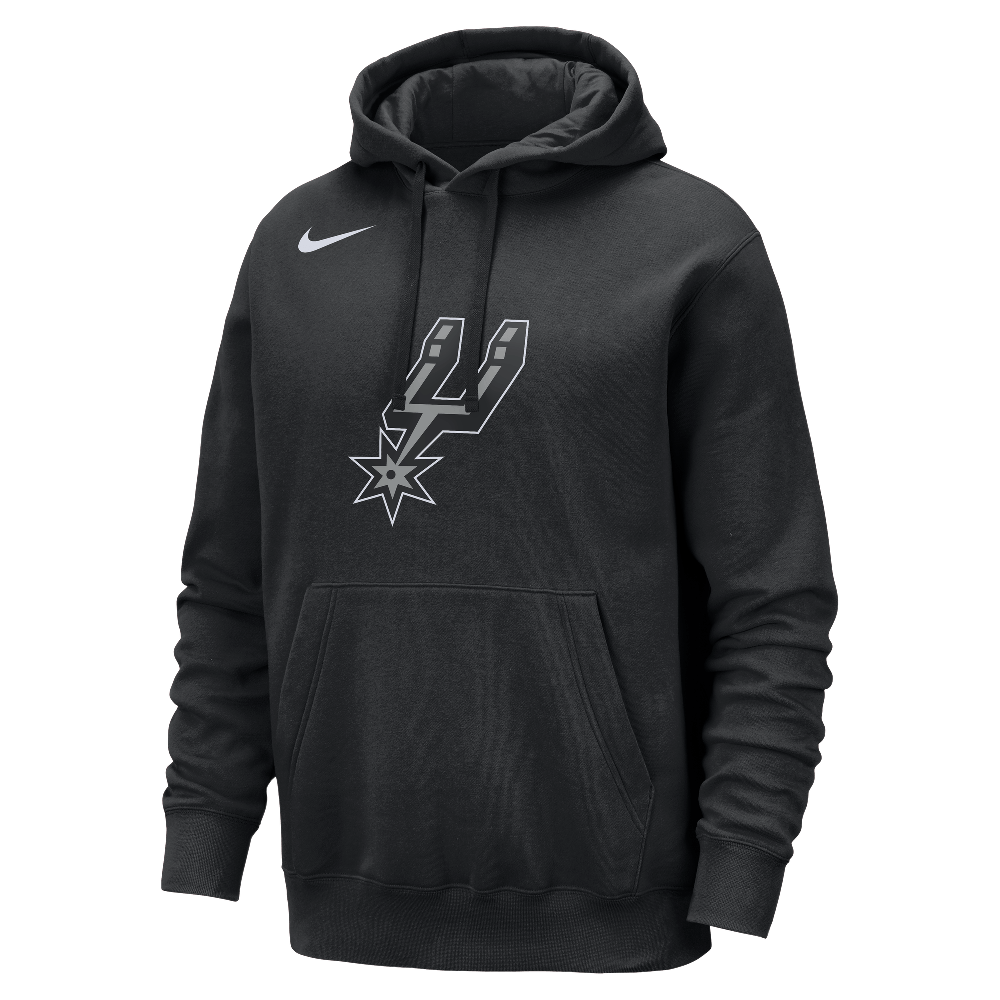 San Antonio Spurs Club Men's Nike NBA Pullover Hoodie Black