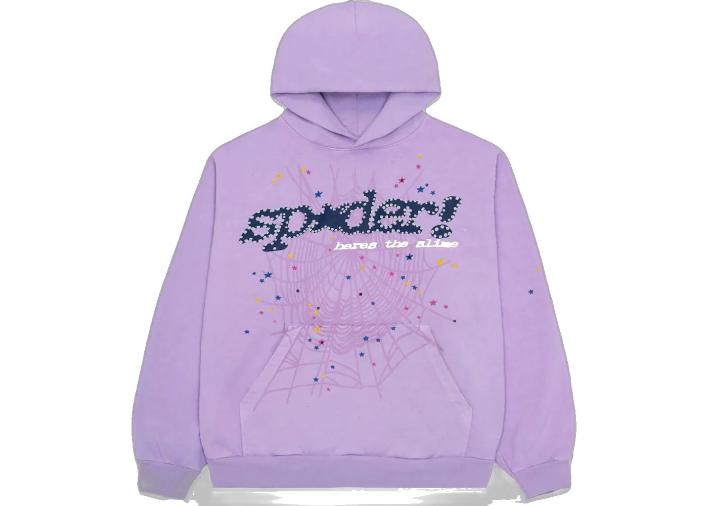 Sp5der Acai Hoodie Purple, Purple (sp5der-acai-hoodie-purple)