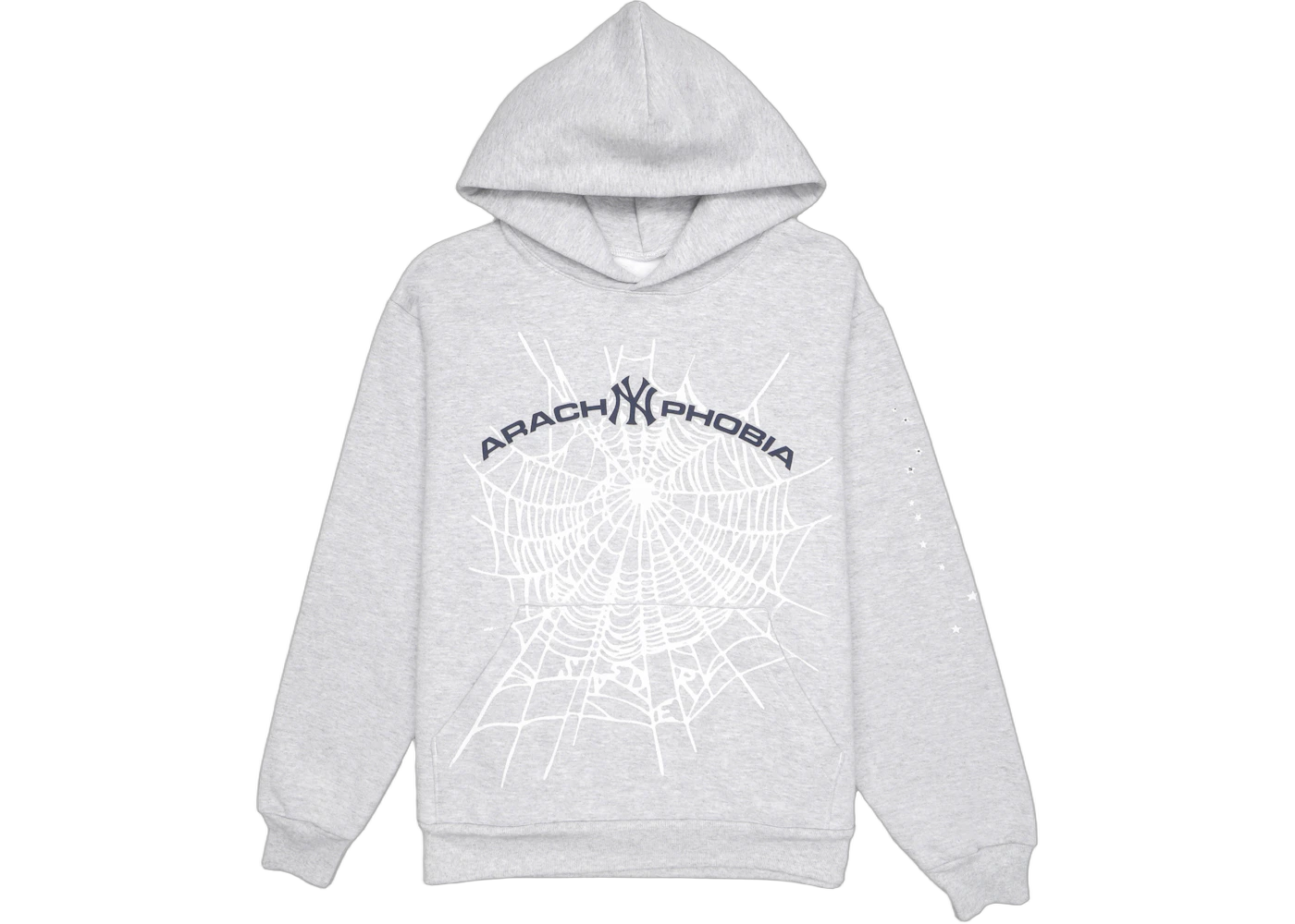Sp5der Arach NY Phobia Hoodie Ash Grey