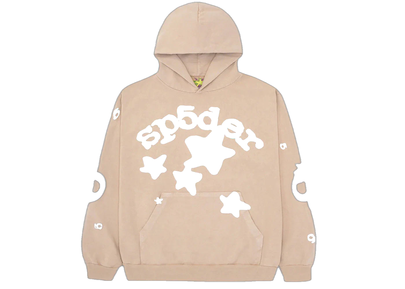 Sp5der Beluga Hoodie Sand, Sand (sp5der-beluga-hoodie-light-brown)
