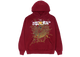 Sp5der Logo Hoodie Maroon