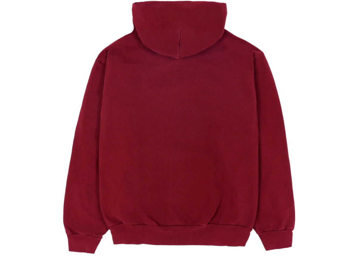Sp5der Logo Hoodie Maroon