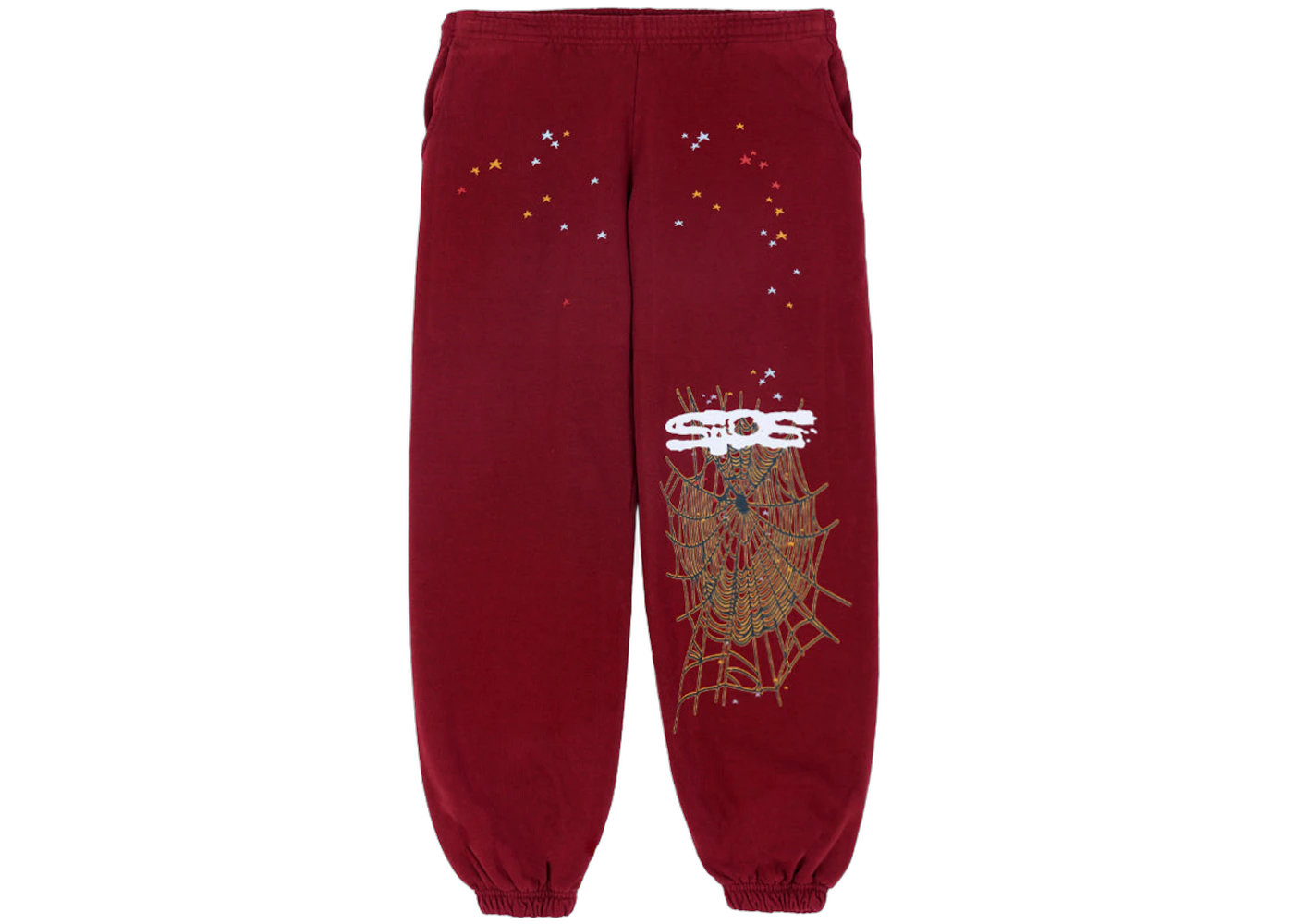 Sp5der Logo Sweatpant Maroon