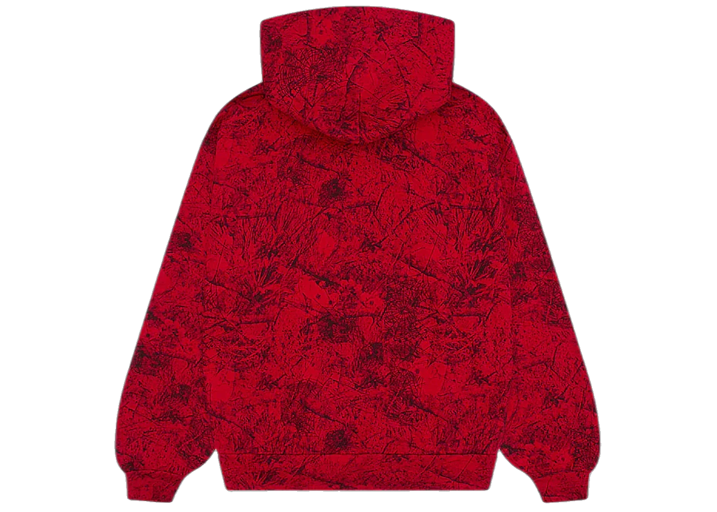 Sp5der OG Tree Camo Hoodie Red, Red (sp5der-og-tree-camo-hoodie-red)