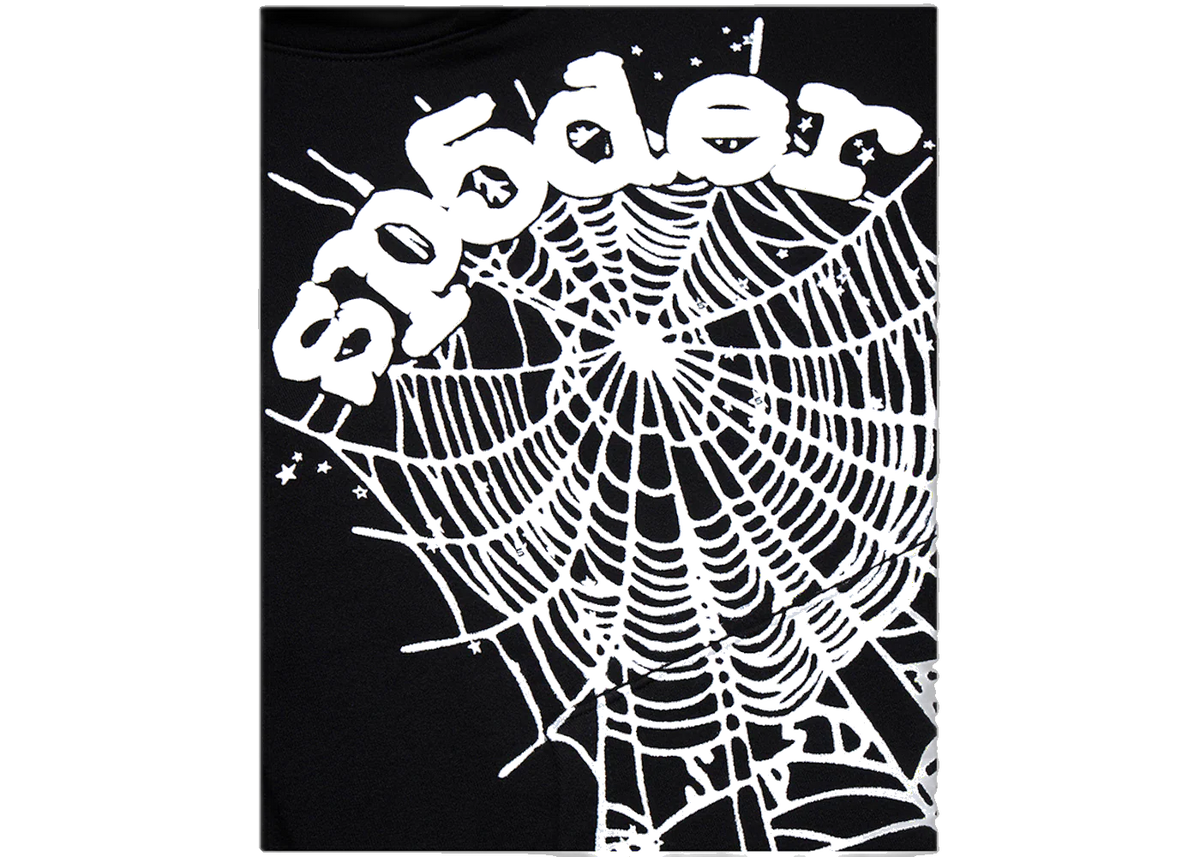 Sp5der OG Web Hoodie Black