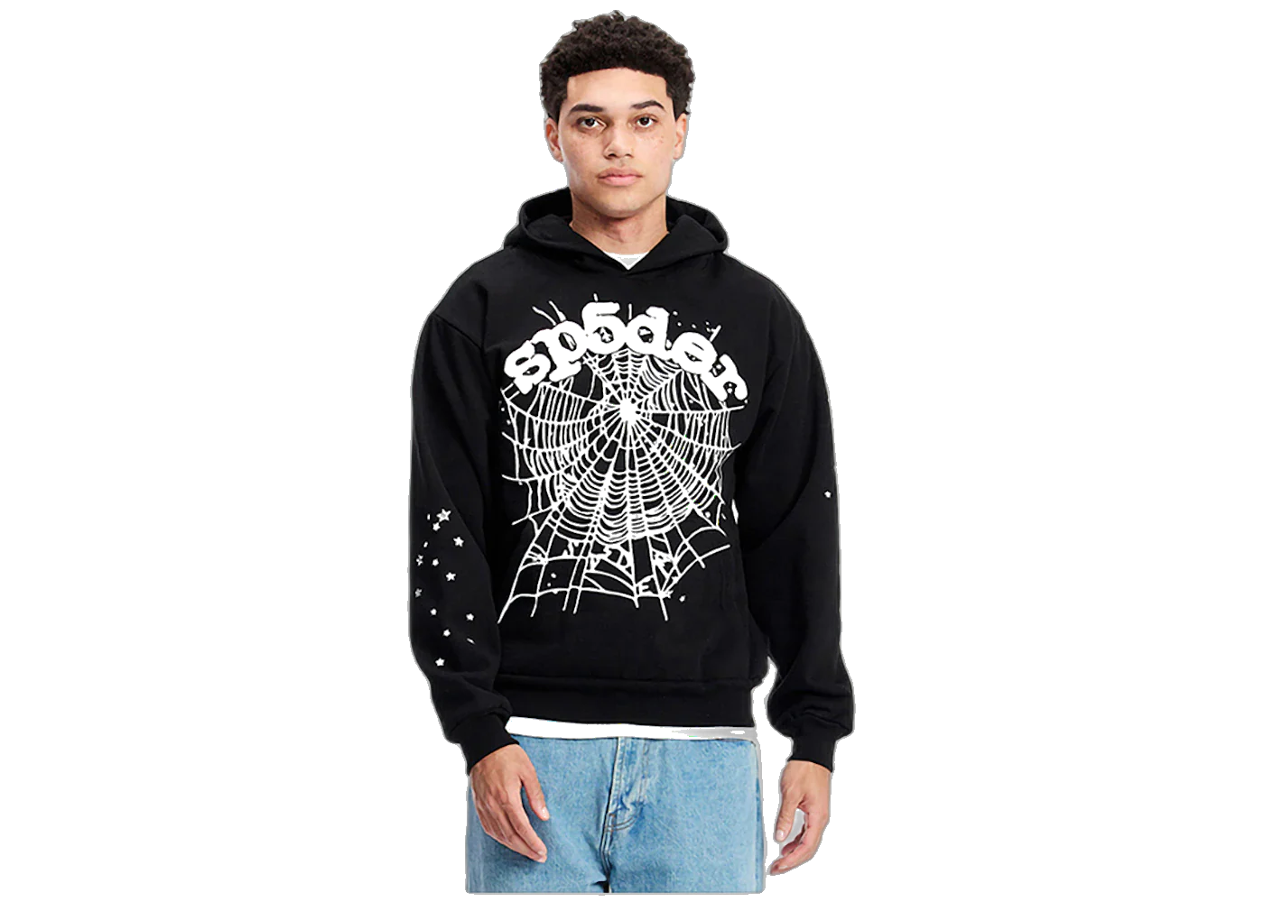 Sp5der OG Web Hoodie Black, Black (sp5der-og-web-hoodie-black)