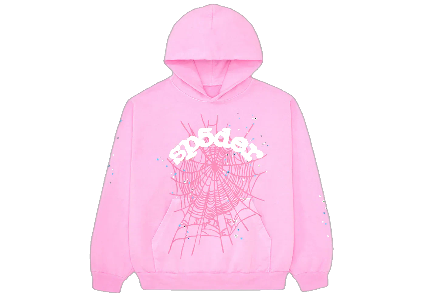 Sp5der OG Web Hoodie Pink, Pink (sp5der-og-web-hoodie-pink)